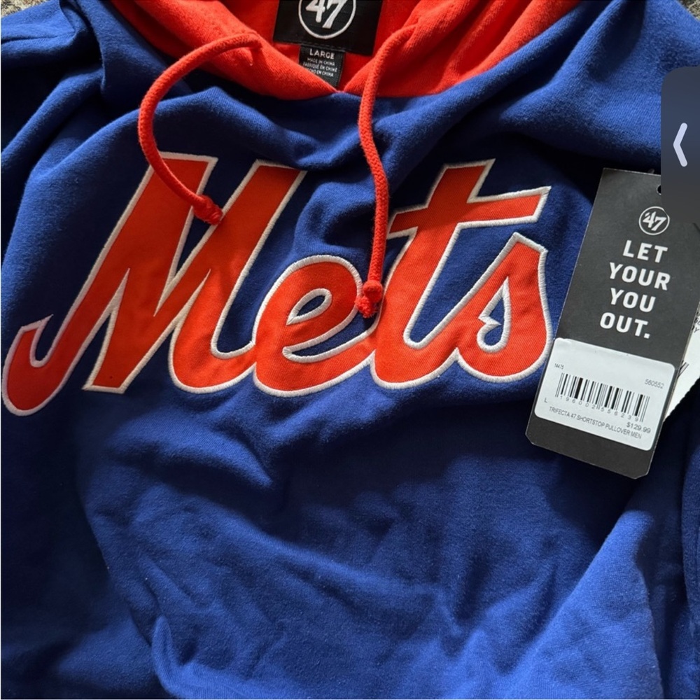 Blue and Orange Mets Hoodie - Picture 4 of 4